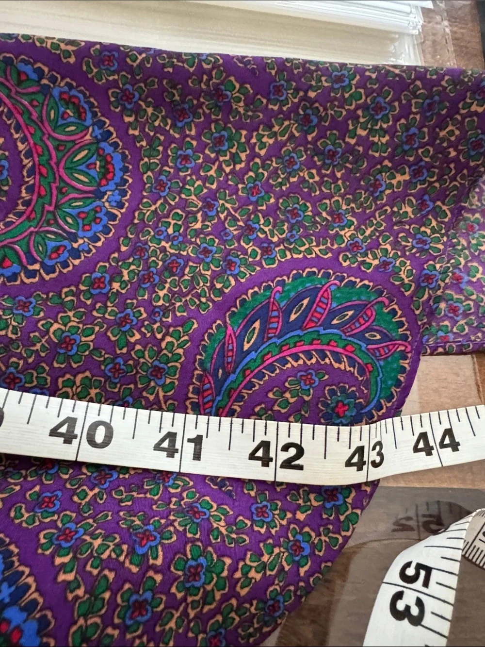 Purple Paisley Silk Scarf - Women Accessories